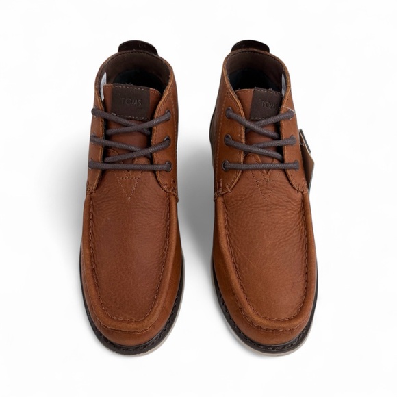 TOMS Men's Waterproof Leather Chukka Boots size 7 color brown - Picture 6 of 10